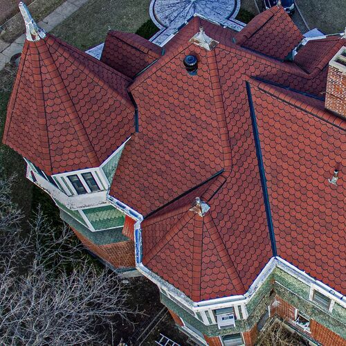 home with a red clay tile roof